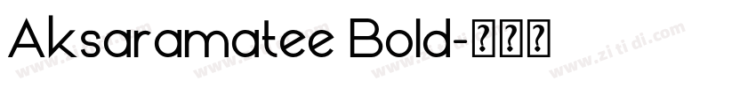 Aksaramatee Bold字体转换